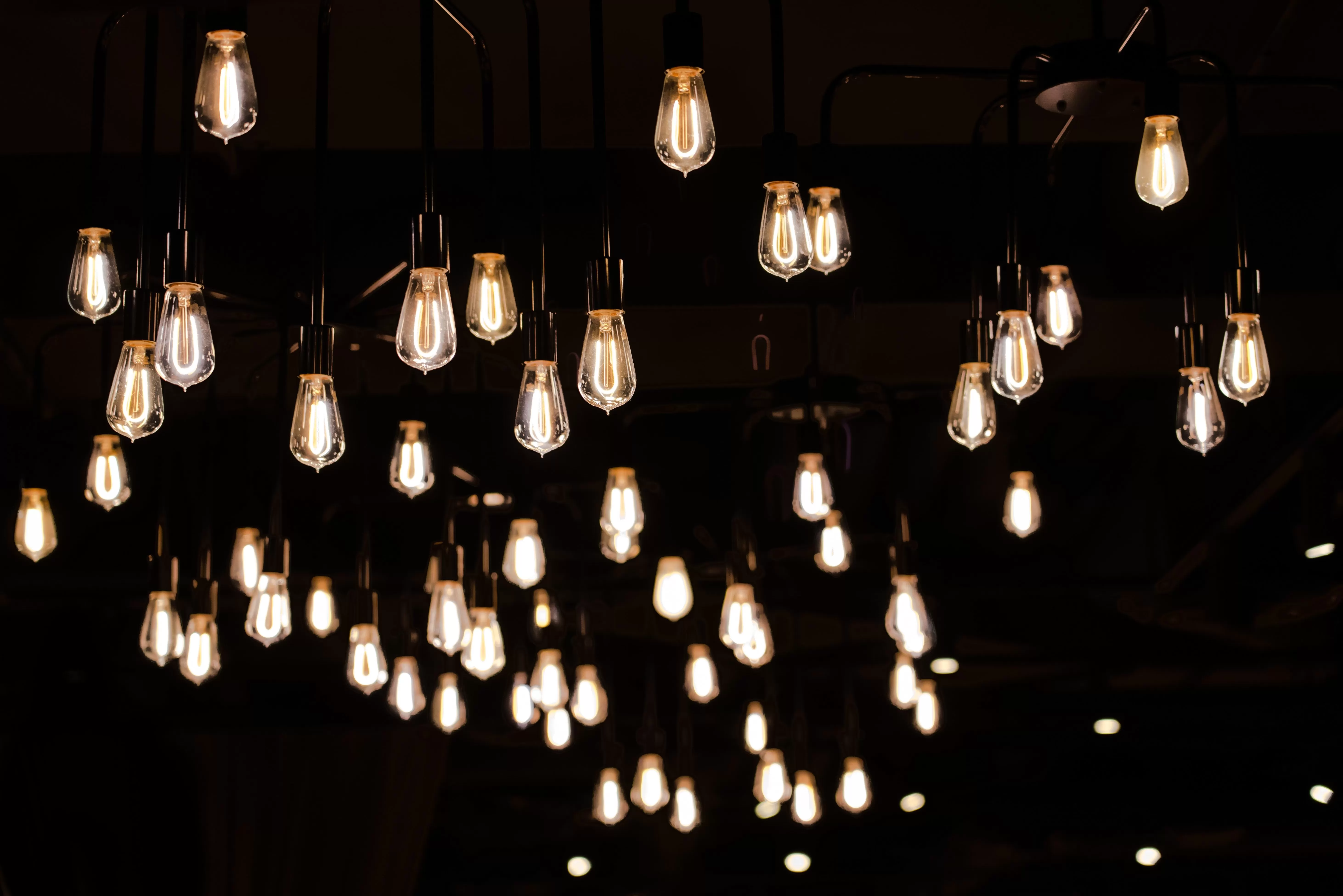 o mercado de lâmpadas e luminárias