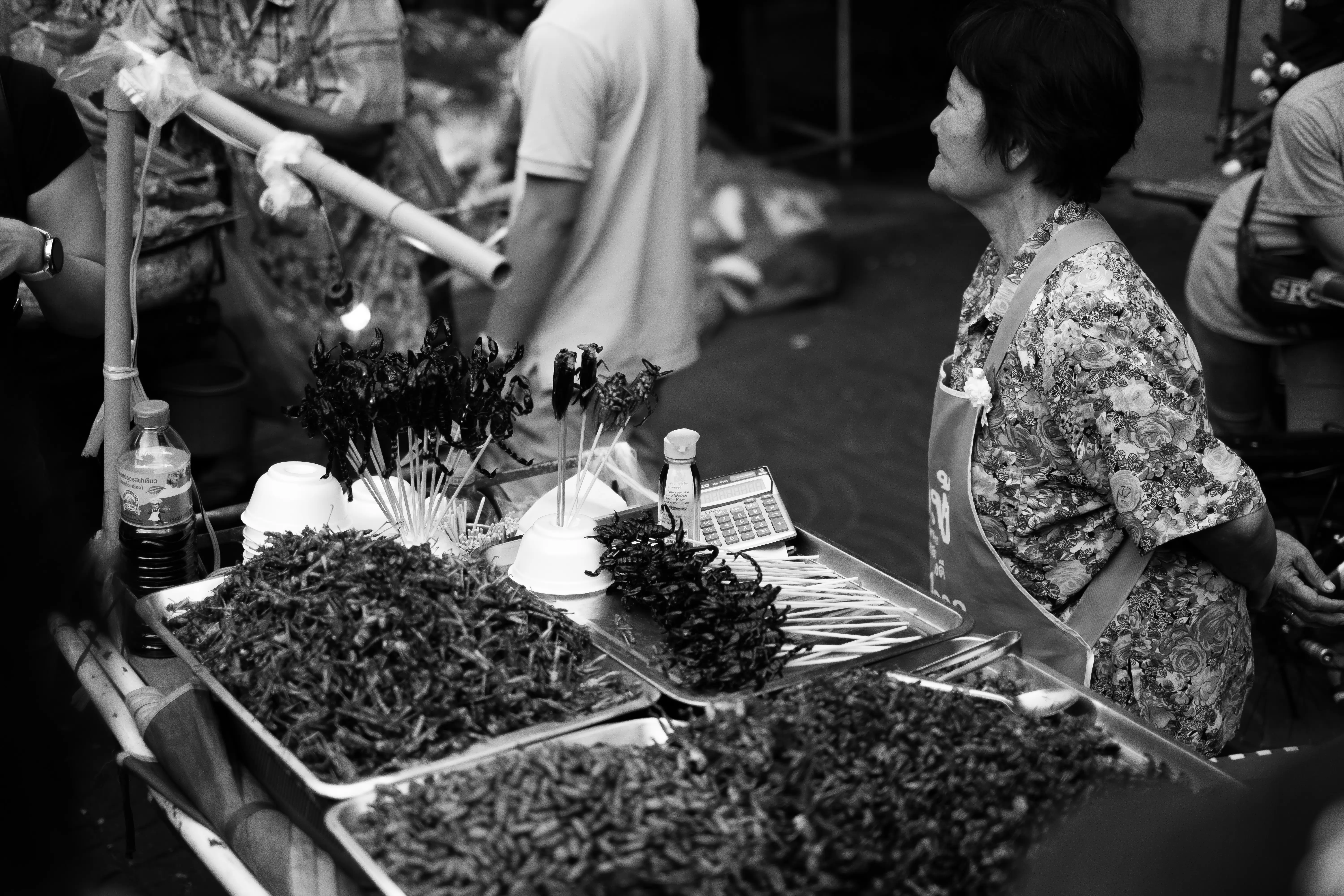 le marché des insectes comestibles