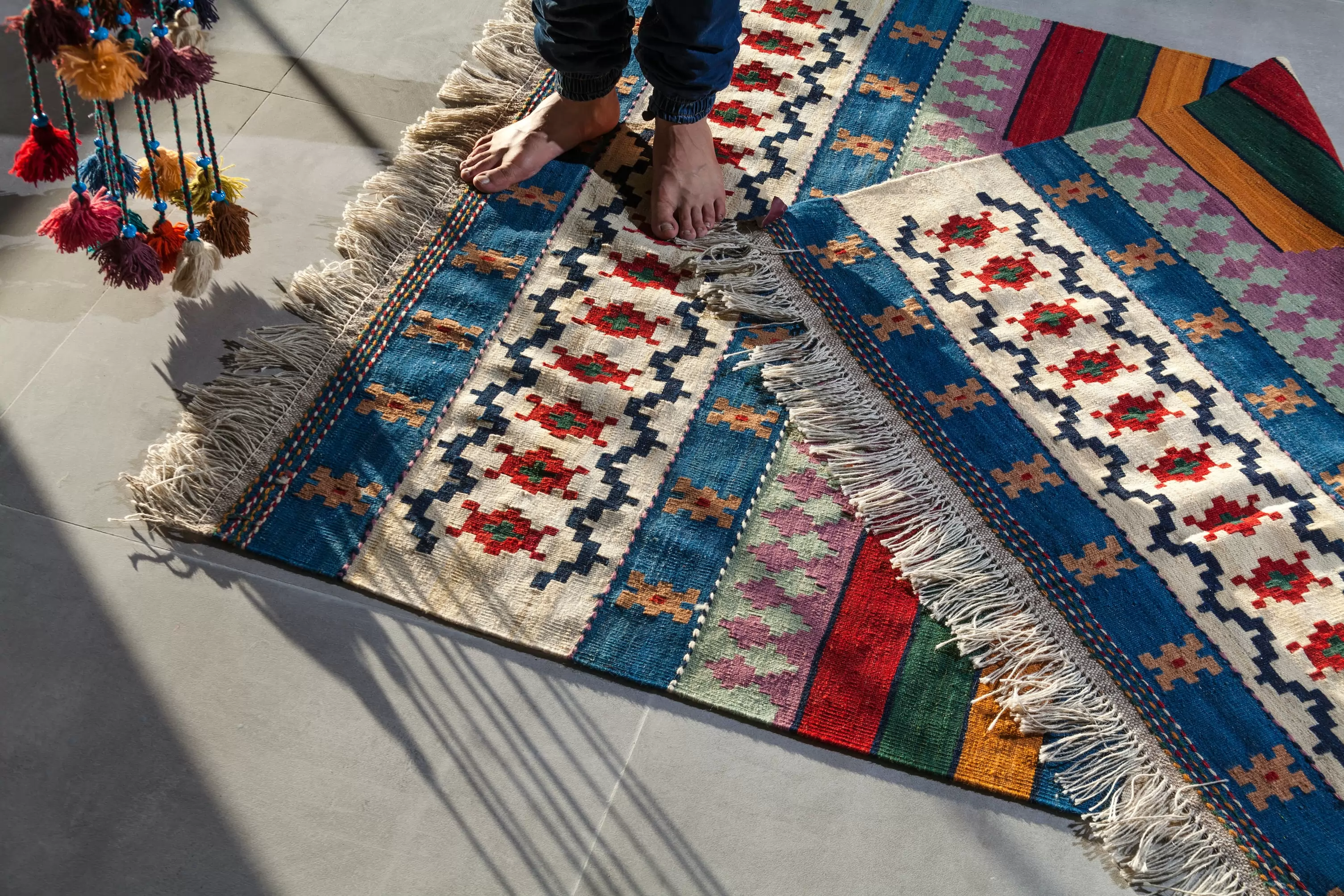 il mercato del tappeto e dei tappeti