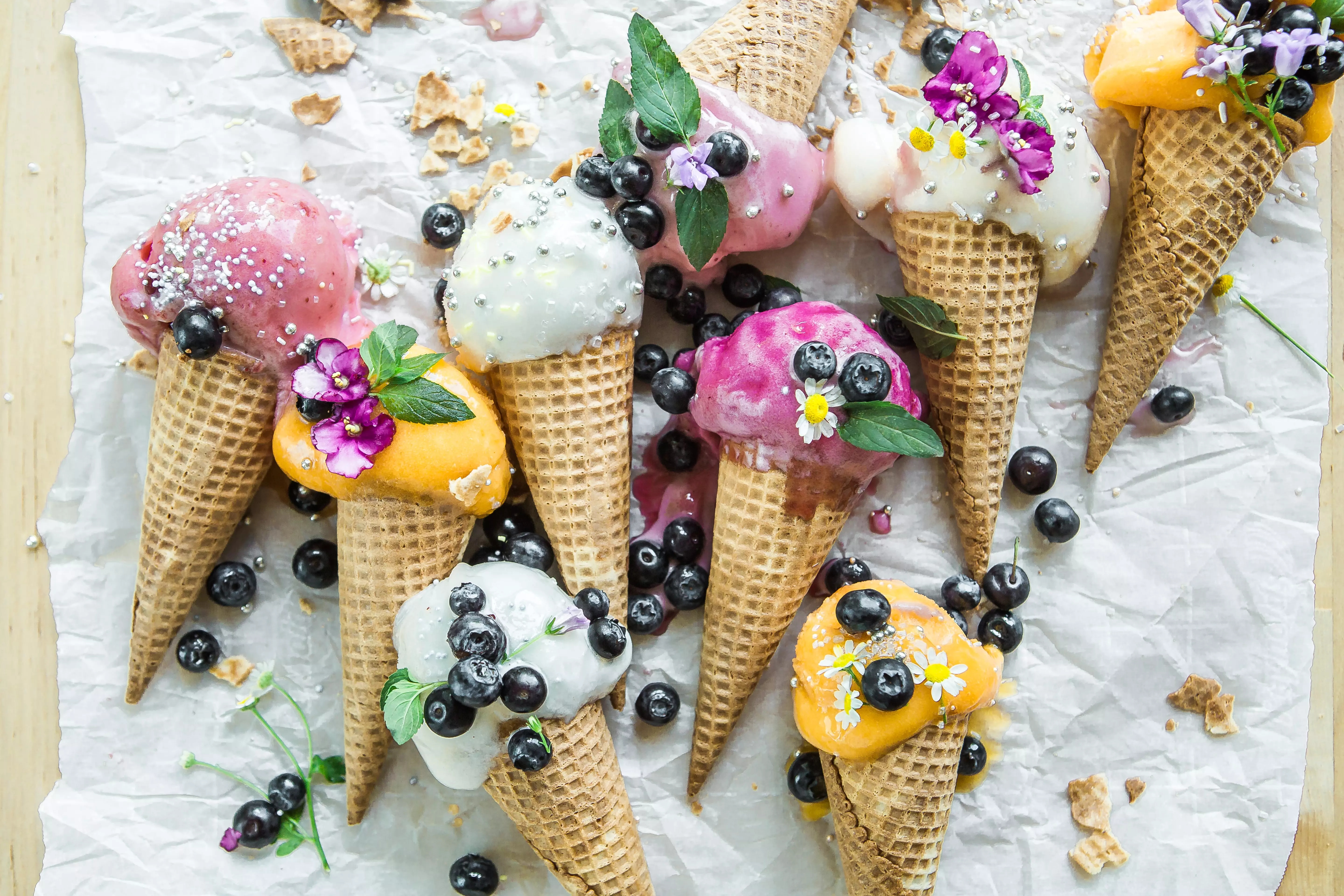 le marché des glaces et sorbets